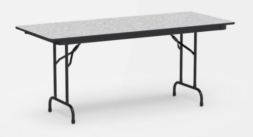 Virco 6000 Series Rectangle Folding Table (72”W x 30”D x 29”H) - Grey