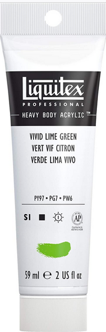 Heavy Body Acrylic Paint, 2 oz, Vivid Lime Green