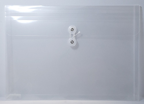 Poly String Closure Envelope, Horizontal Legal Size, Clear
