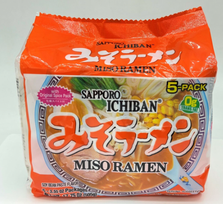 Sapporo Ichiban Instant Ramen Bag, Miso