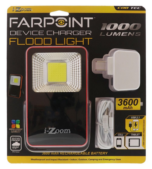 Rechargeable Solar Floodlight, 10 Watts