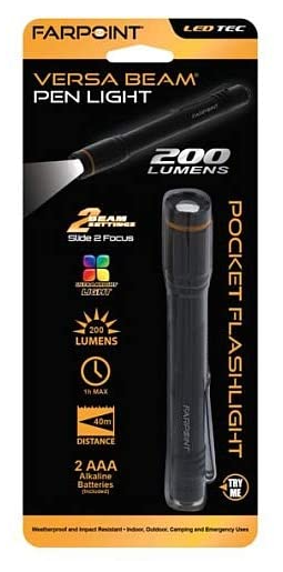 Versa Beam Pen Light w/ Clip