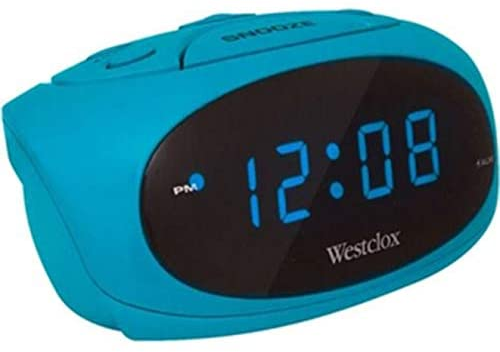LED Alarm Clock, Teal