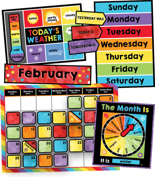 Celebrate Learning Calendar Bulletin Board Display