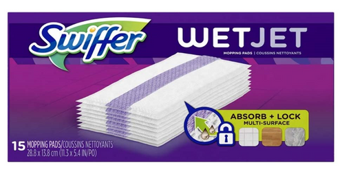 Swiffer Wet Jet Refill Pads, 15 Count