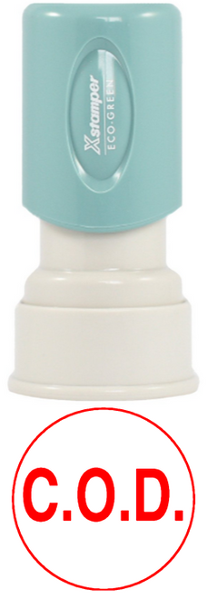 Eco-Green "C.O.D." Stamp, Red