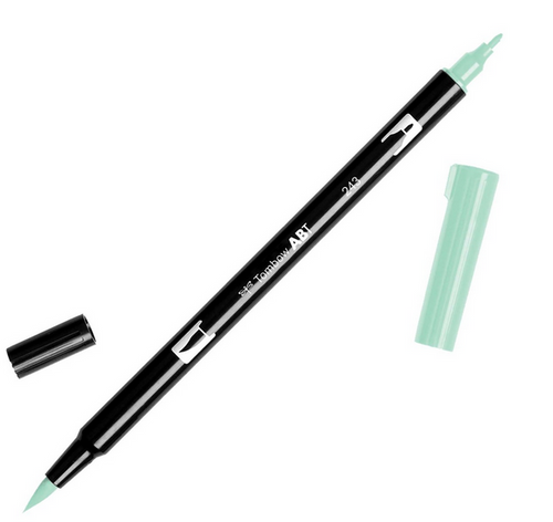 Tombow Dual Brush Pen, Brush and Fine Tip, Mint