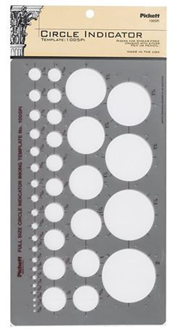 Circle Indicator Template, 5-7/8" x 10"