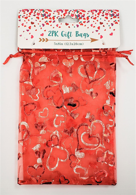 Organza Drawstring Gift Bag, 5" x 8"