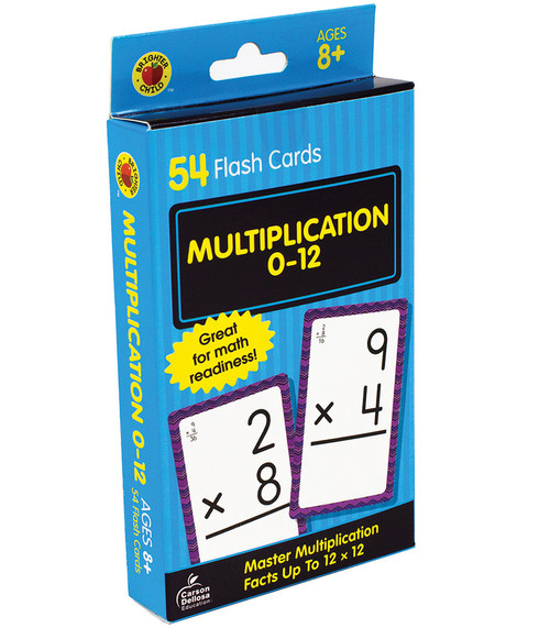 Multiplication 0-12 Flash Cards Ages 8+