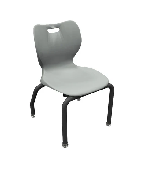 HON "Smartlink" Student Chair 14''H - Platinum & Charcoal
