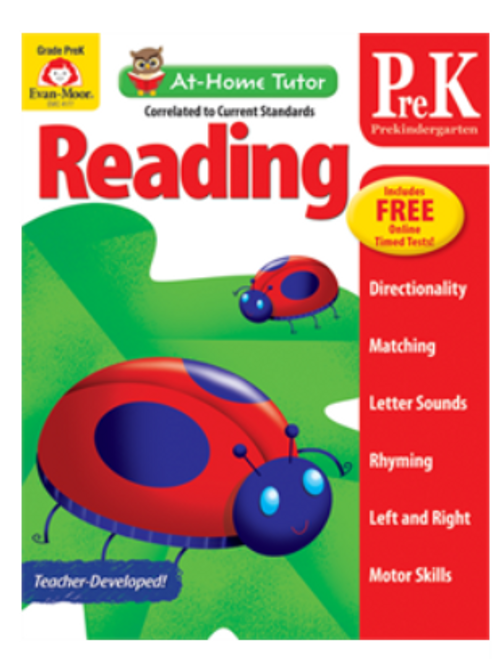 At Home Tutor Reading  Activity Book, Grade PreK