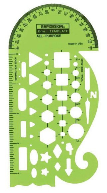 Rapidesign® R-16 All-Purpose Template