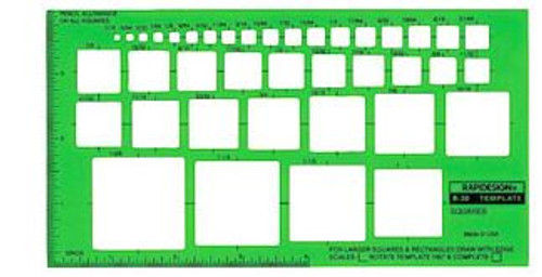 Rapidesign® R-30 Squares Template