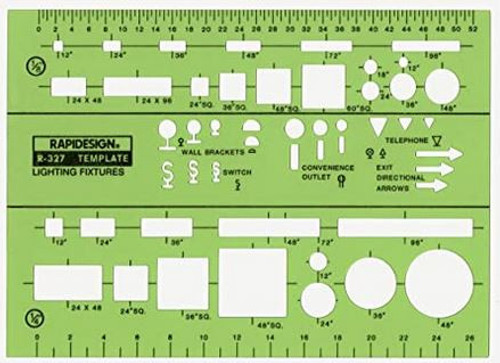 Rapidesign® R-327 Lighting Fixtures Template