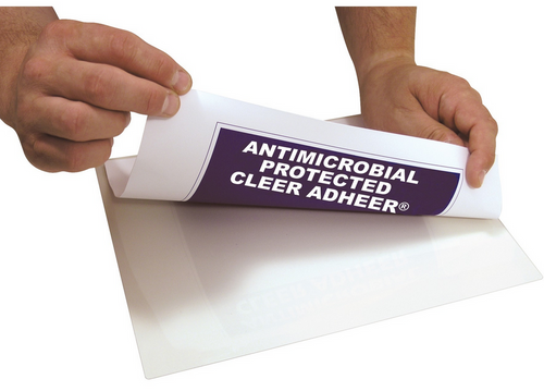 Cleer Adheer® Heavyweight One-Sided Adhesive Laminating Sheets, Letter Size, Clear