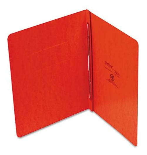 Press Guard Side Hinge Report Cover, Letter Size, Tangerine