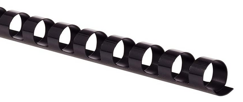 3/8" CombBind Binding Spines, Black