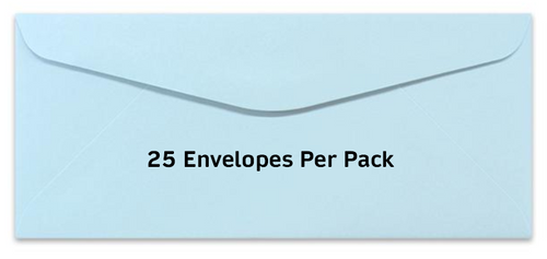 #9 Regular Wove Envelopes, Blue, 3-7/8" x 8-7/8"