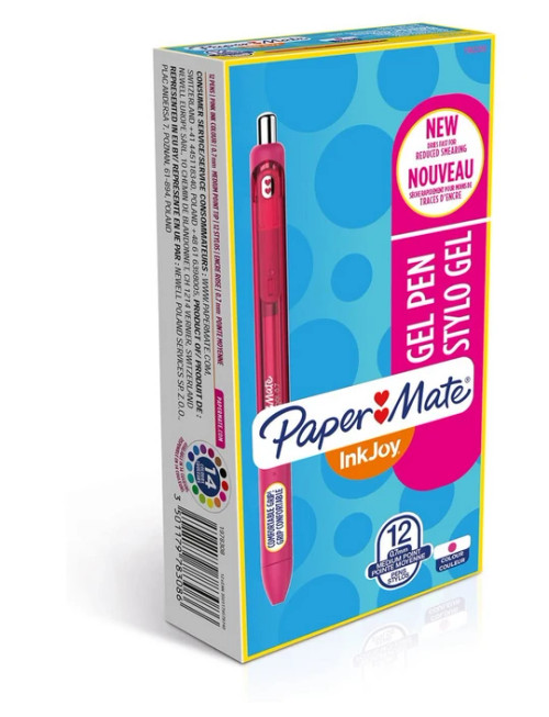 Paper Mate InkJoy Retractable Gel Pen, Medium Point (0.7mm), Pink