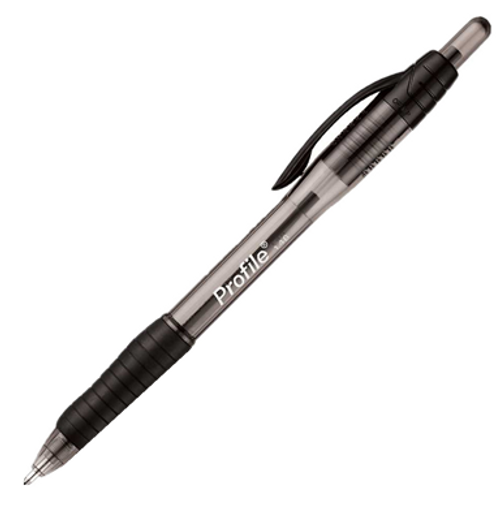 Profile Retractable Ballpoint Pen, Bold/1.4mm, Black