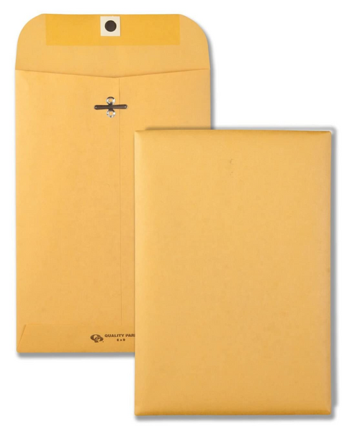 Clasp Envelopes, Kraft Brown, 6" x 9"