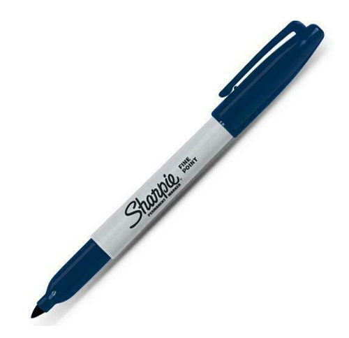 Sharpie Permanent Marker, Fine Point, Navy