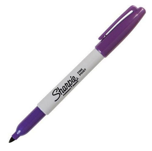 Sharpie Permanent Marker, Fine Tip, Purple