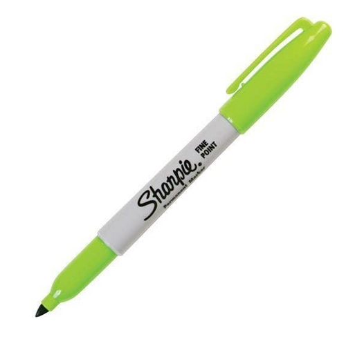 Sharpie Permanent Marker, Fine Tip, Lime