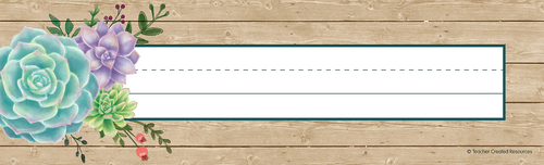 TCR8555 - Rustic Bloom Flat Name Plates