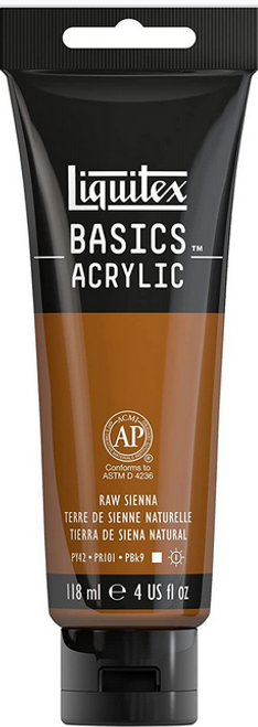 Basics Acrylic Paint, 4 oz, Raw Sienna