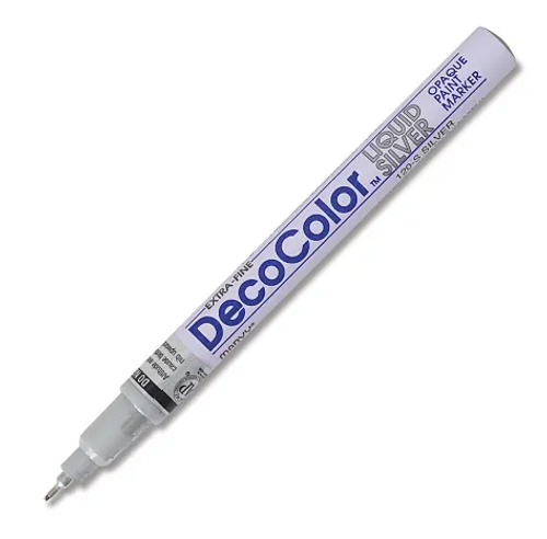 DecoColor® Opaque Paint Marker, Extra Fine, Silver