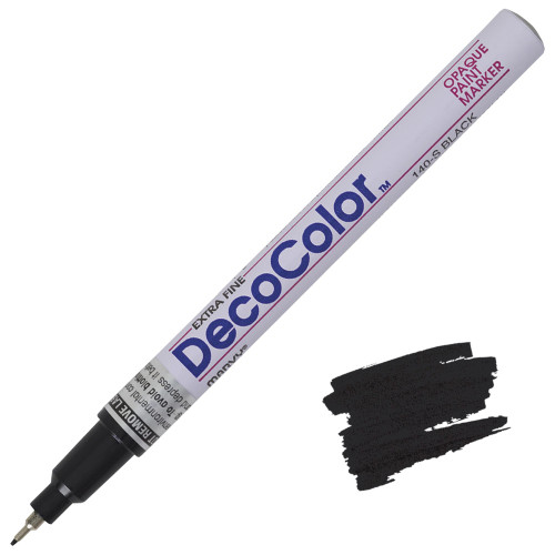 Uchida DecoColor Paint Marker, Extra Fine Point, Black