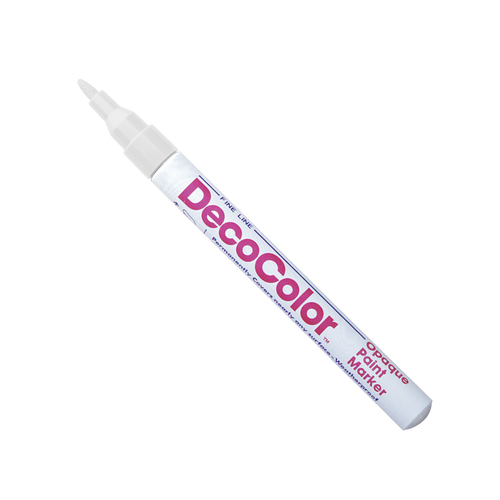 DecoColor® Opaque Paint Marker, Fine, White