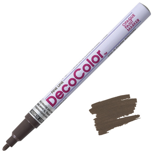 Uchida DecoColor Paint Marker, Fine Point, Dark Brown