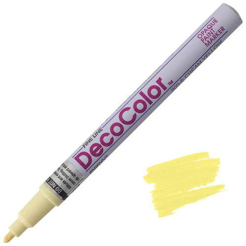 Uchida DecoColor Paint Marker, Fine Point, Cream Yellow