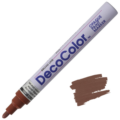 Uchida DecoColor Paint Marker, Broad Point, Brown