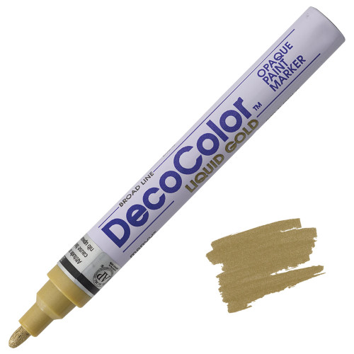 Uchida DecoColor Paint Marker, Broad Point, Gold