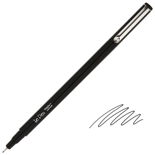 Uchida Le Pen Fine Line Marker Pen, Micro-Fine Point (0.3mm), Black