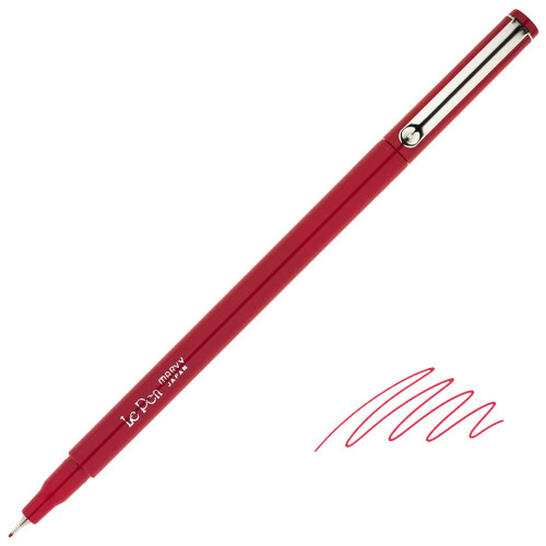 Uchida Le Pen Fine Line Marker Pen, Micro-Fine Point (0.3mm), Red