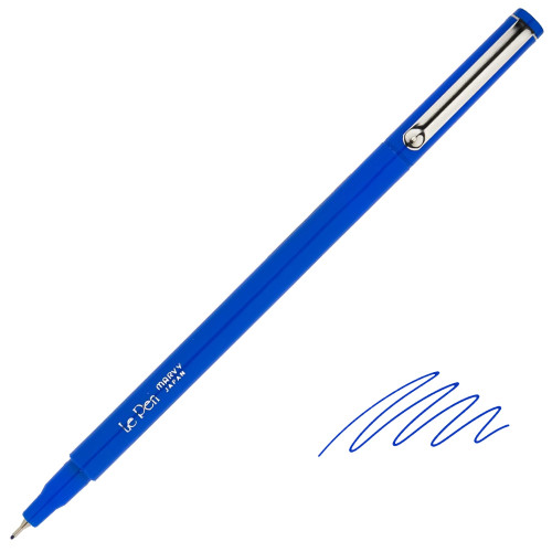 Uchida Le Pen Fine Line Marker Pen, Micro-Fine Point (0.3mm), Blue
