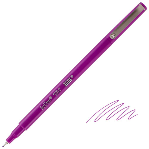 Uchida Le Pen Fine Line Marker Pen, Micro-Fine Point (0.3mm), Fluorescent Violet