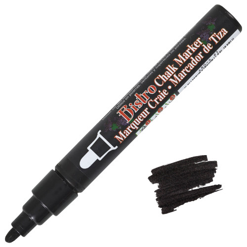 Uchida Bistro Chalk Marker, 6mm Broad Tip, Black
