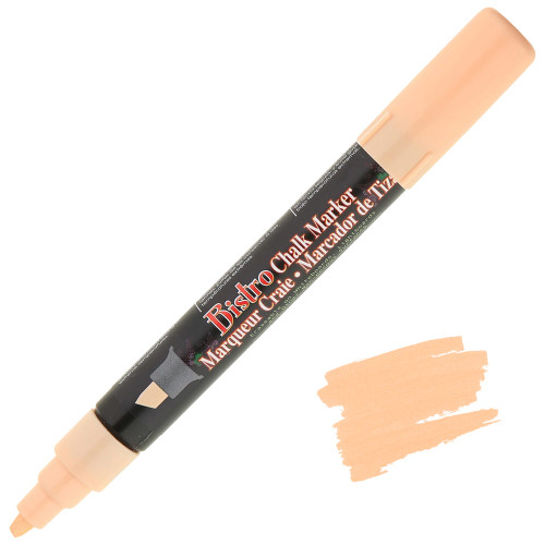 Uchida Bistro Chalk Marker, Chisel Tip, Pastel Peach