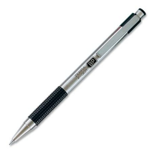 Zebra F-301 Ballpoint Retractable Pen, Medium Point (1.0mm), Black