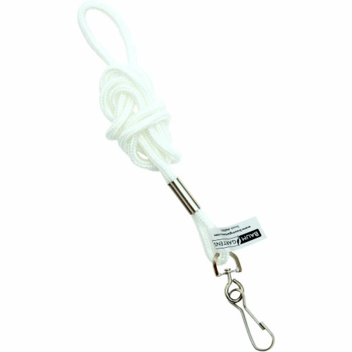 Sicurix Standard Nylon Rope Lanyard with J-Hook, White