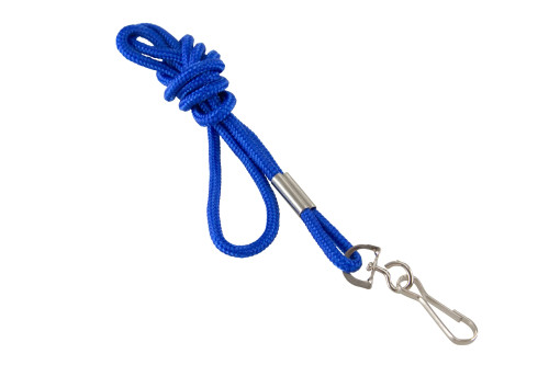 Sicurix Standard Nylon Rope Lanyard with J-Hook, Blue