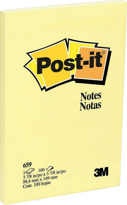 Post-it Notes, 4"x 6", Canary Yellow