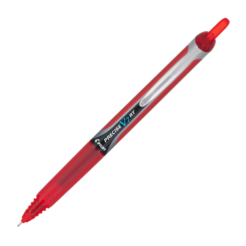 Pilot Precise V7 RT Retractable Rolling Ball Pen, Fine Point (0.7mm), Red