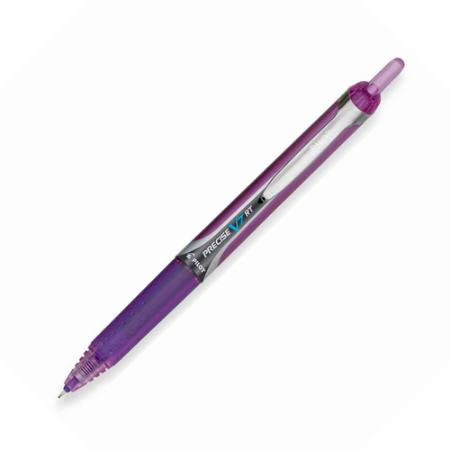 Pilot Precise V7 RT Retractable Rolling Ball Pen, Fine Point (0.7mm), Purple